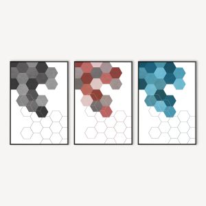 Hexagon Patroon Poster