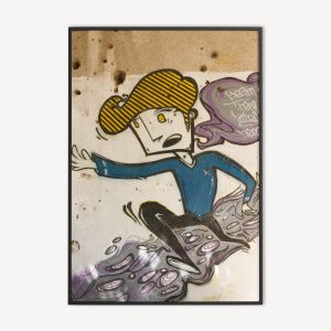 Running Boy - Graffiti Wanddecoratie