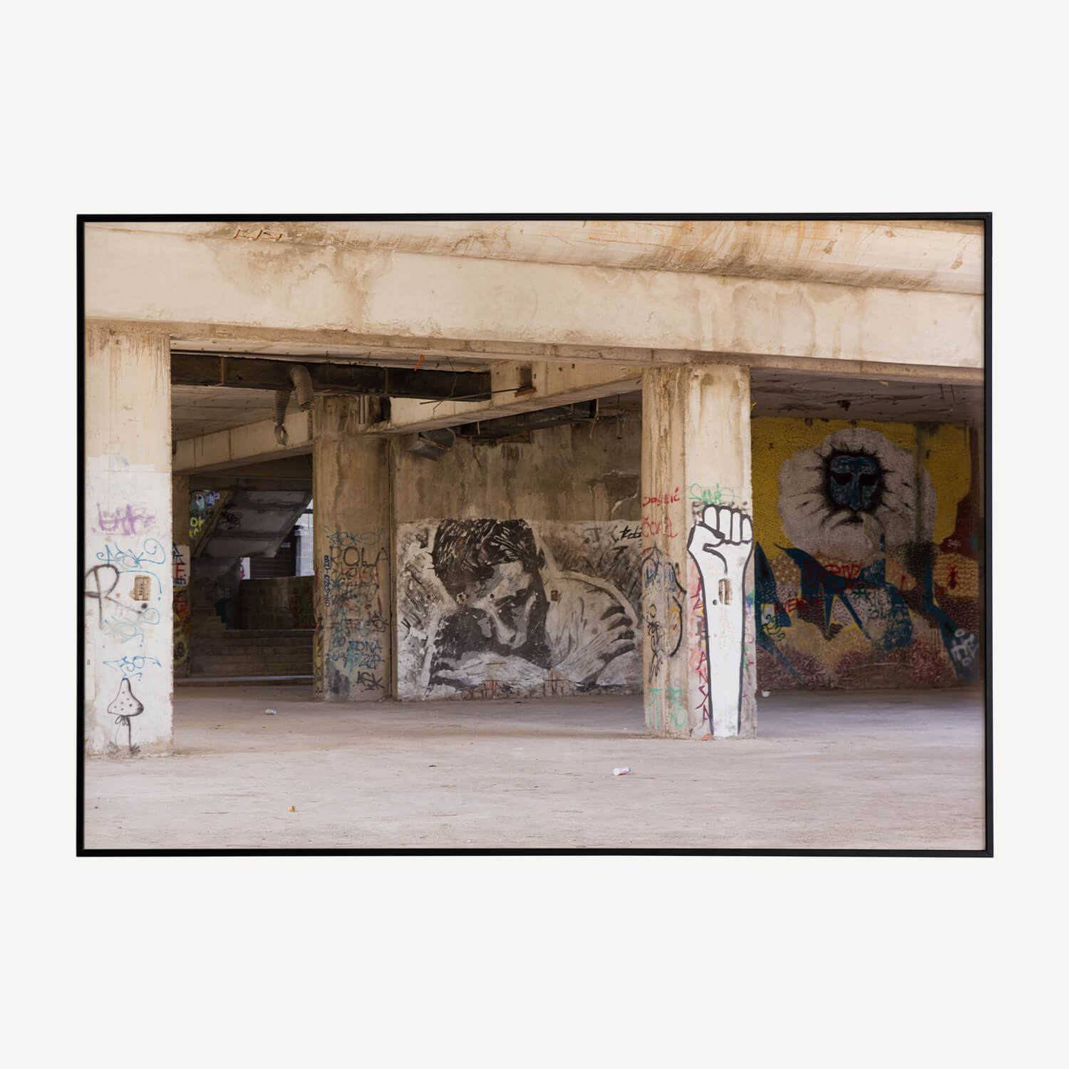 Inside The Sniper Tower - Urban Wanddecoratie