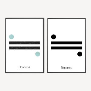 Balans Poster en Canvas Print