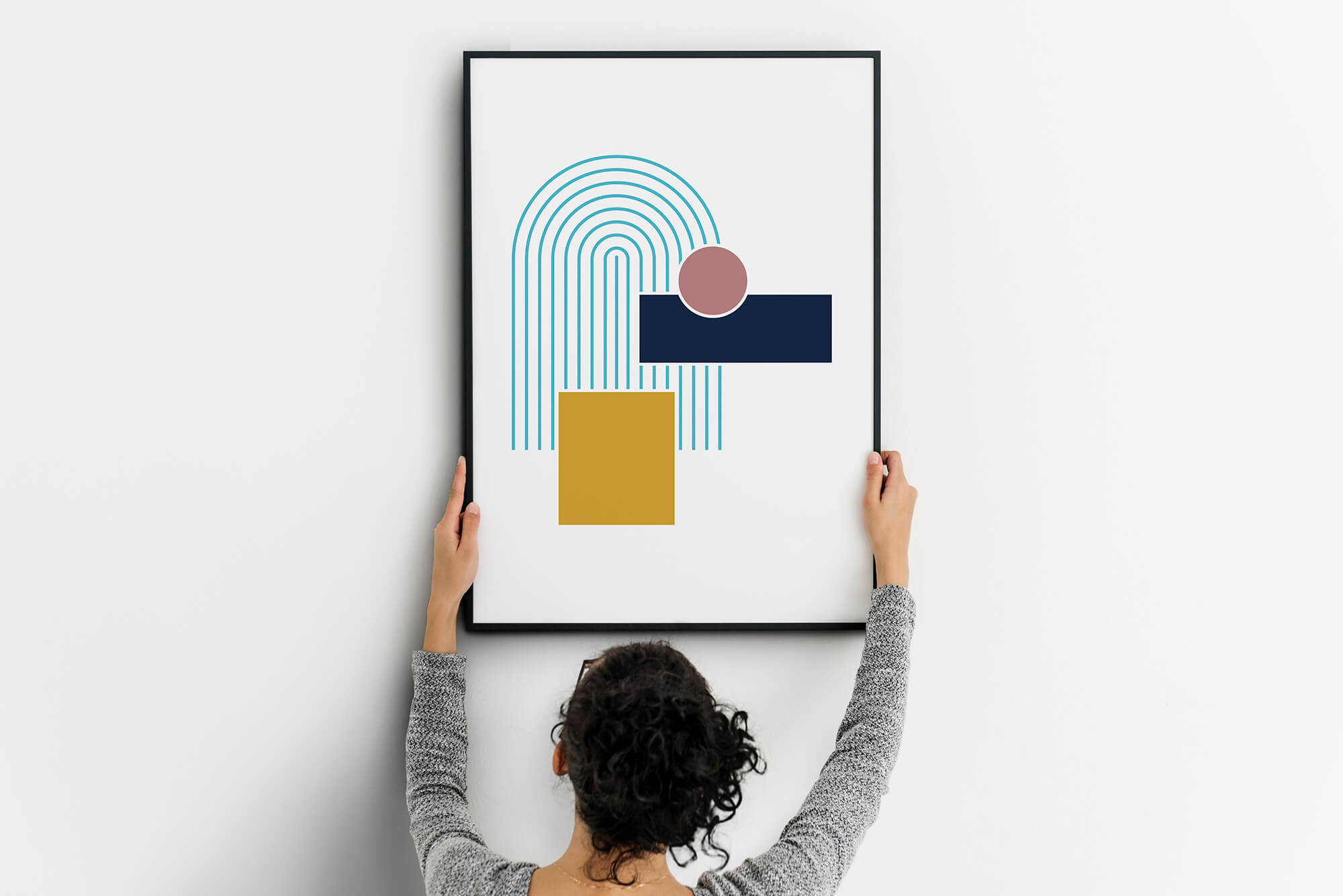 Bright Geometry - Geometrische Poster