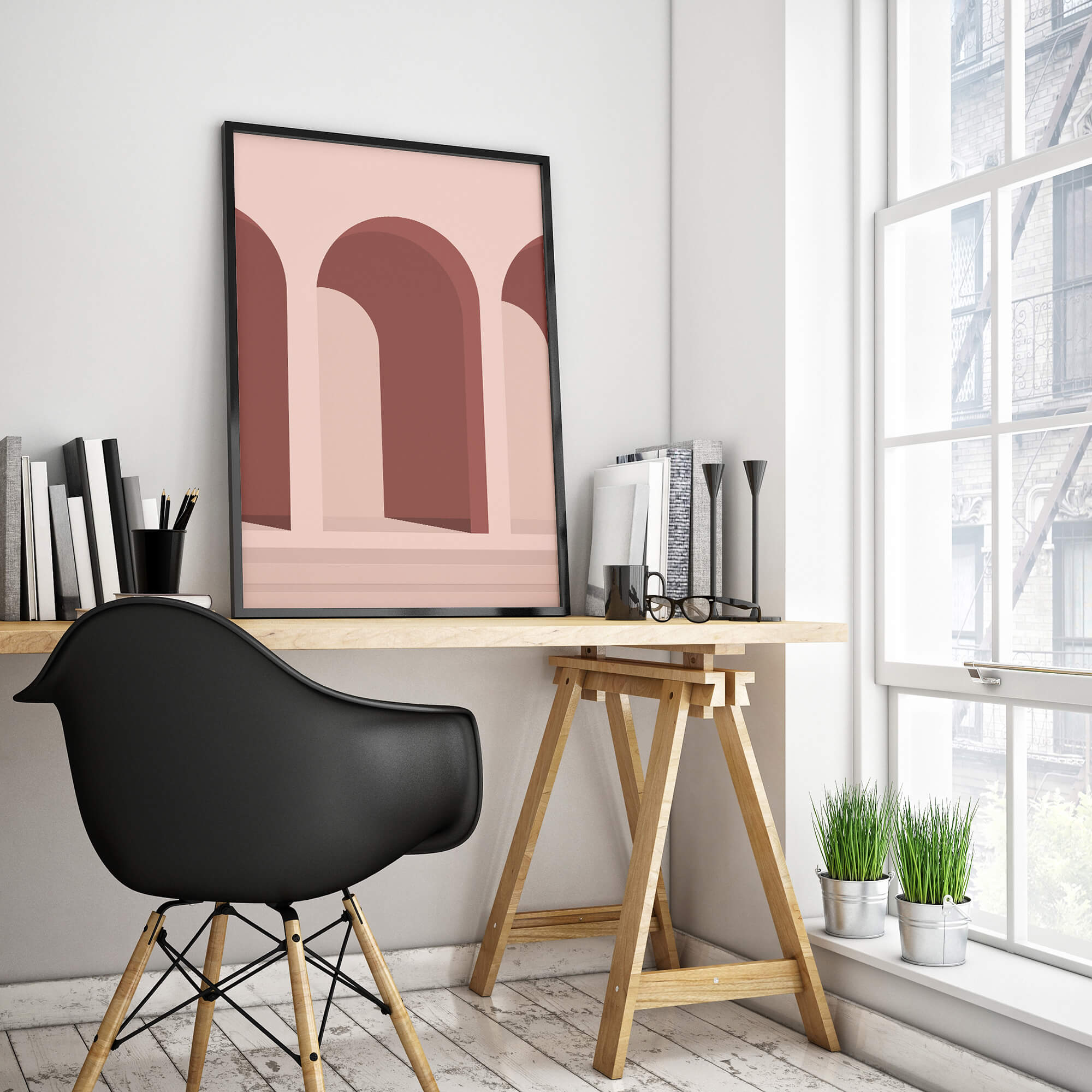 Abstracte Architectuur Poster