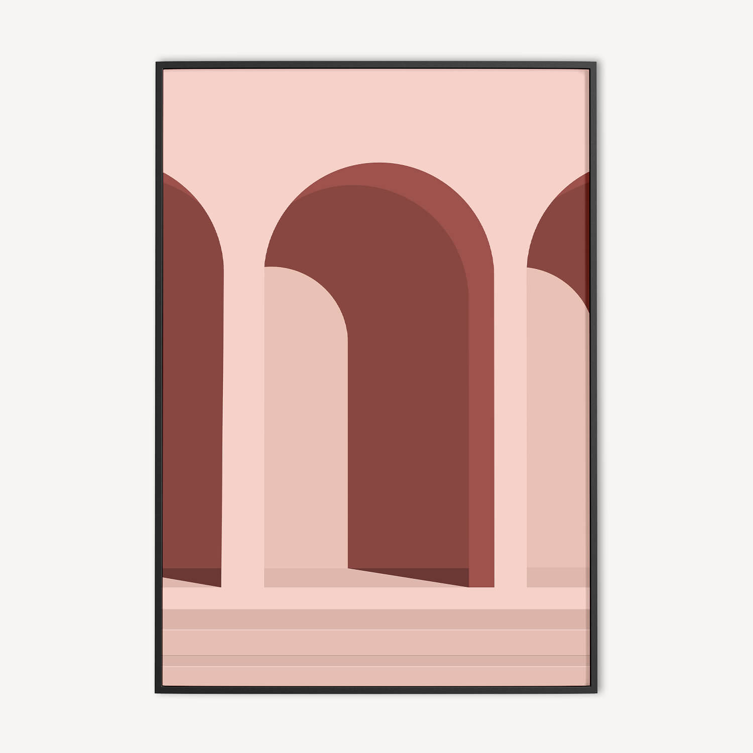 Architectuur Illustratie Poster en Canvas Print