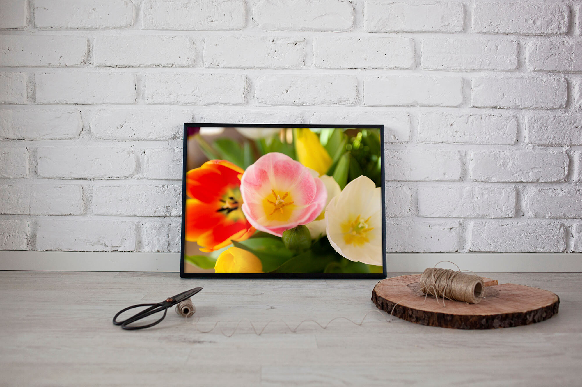 tulpen lente poster - Bloemen Wanddecoratie