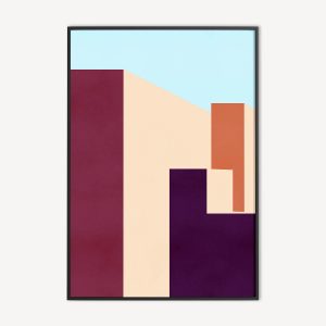 Architectuur Illustratie Poster en Canvas Print