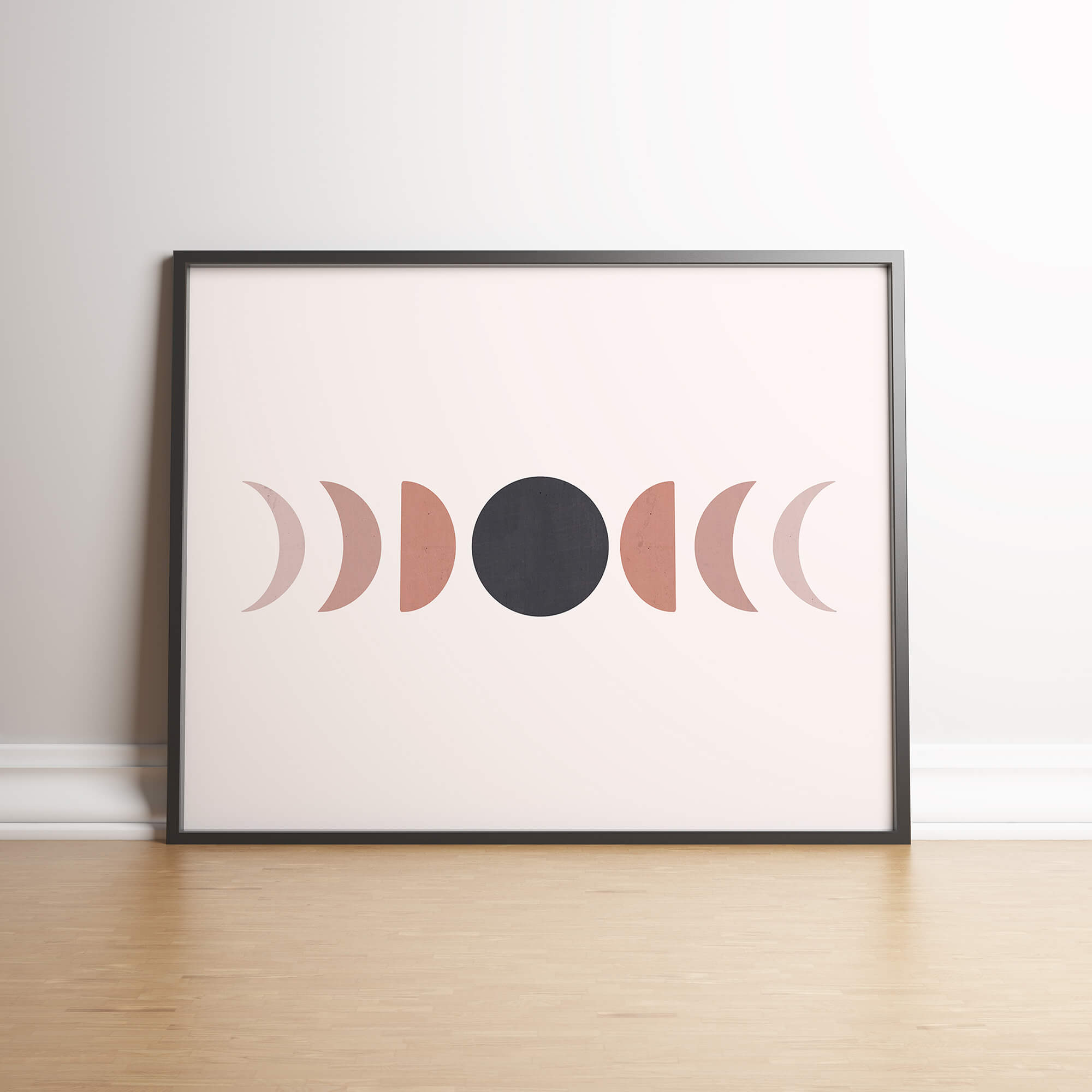 Maanfasen poster en print
