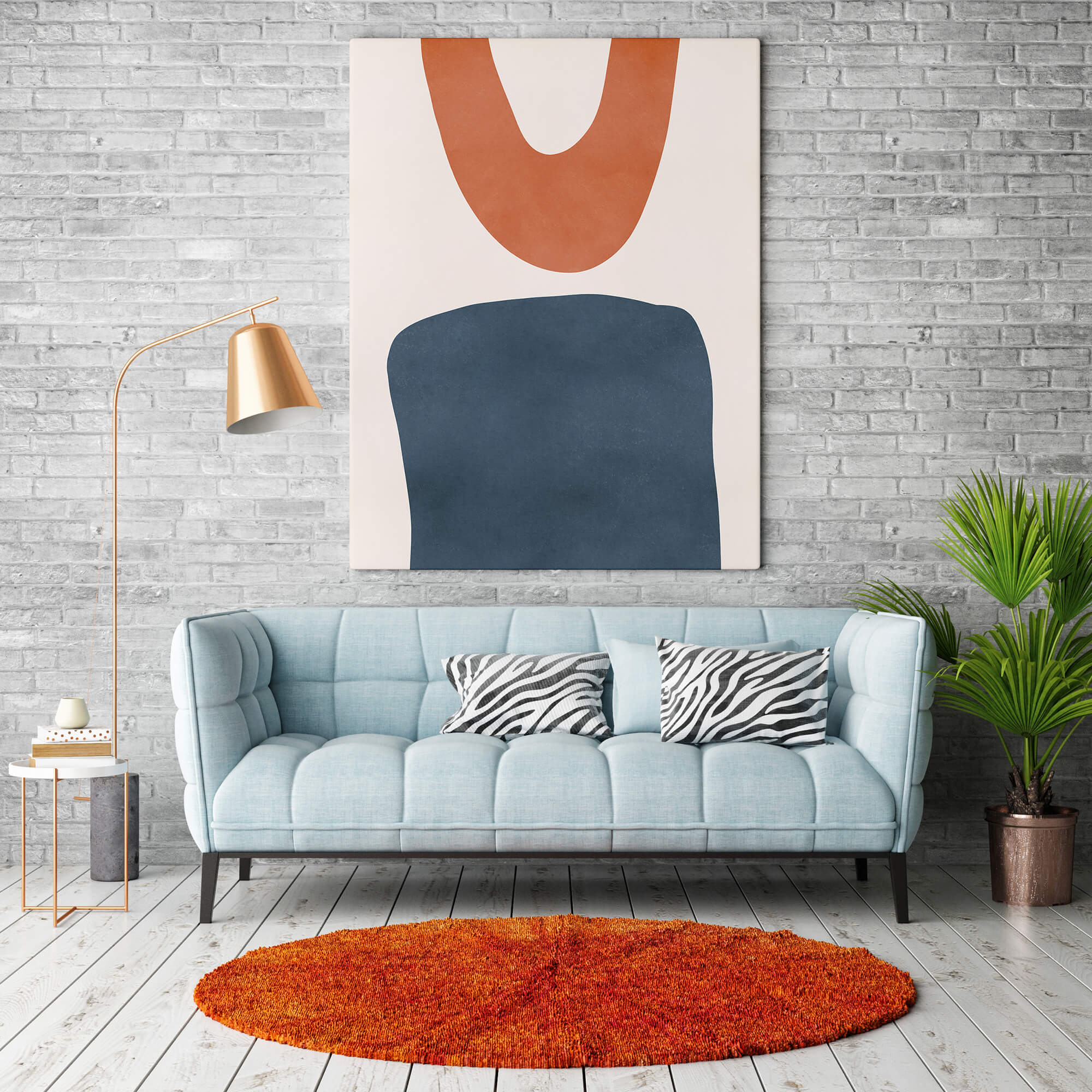 Shapes - abstracte poster en print