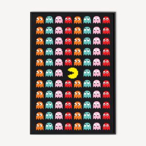 Pac Man Patroon poster voor game liefhebber